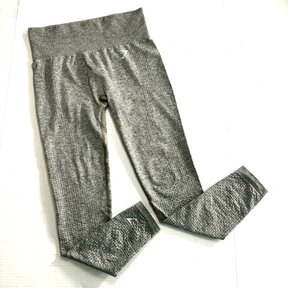 Gymshark Vital Seamless Leggings High Rise Gym‎ Sage Marl Green/Gray Women’s S